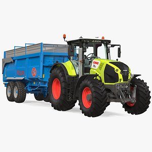 3D tractor claas axion 800