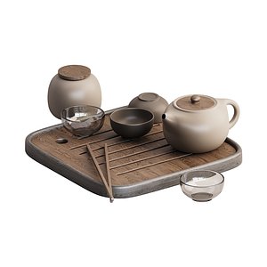 3D Dish set 4 model