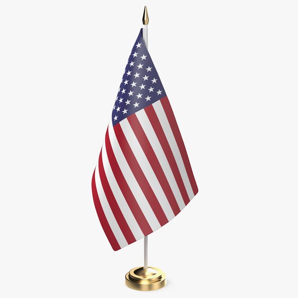 table flag usa u s 3D