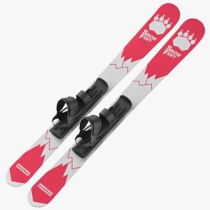 Snow Skis 02 3D model