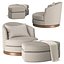721 Swivel Chair and Ottoman Burton James