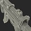 Assault Rifle MP5K 3D Model