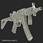 Assault Rifle MP5K 3D Model
