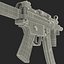 Assault Rifle MP5K 3D Model