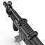Assault Rifle MP5K 3D Model