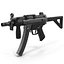 Assault Rifle MP5K 3D Model