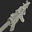 Assault Rifle MP5K 3D Model