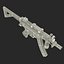 Assault Rifle MP5K 3D Model