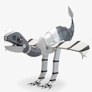 Low-Poly Robot Dinosaur