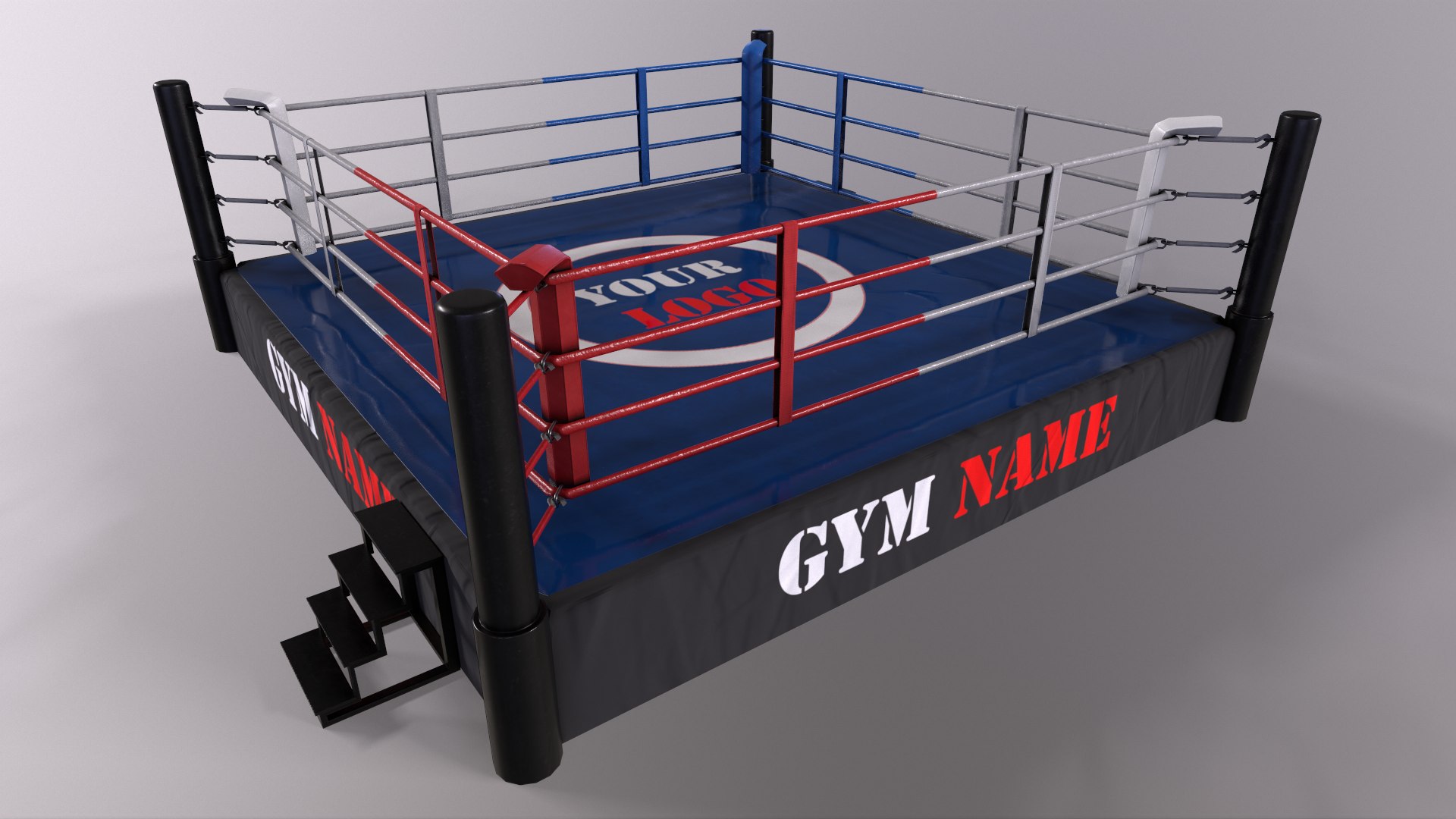 3D PBR Boxing Ring - Type B Model - TurboSquid 1808702