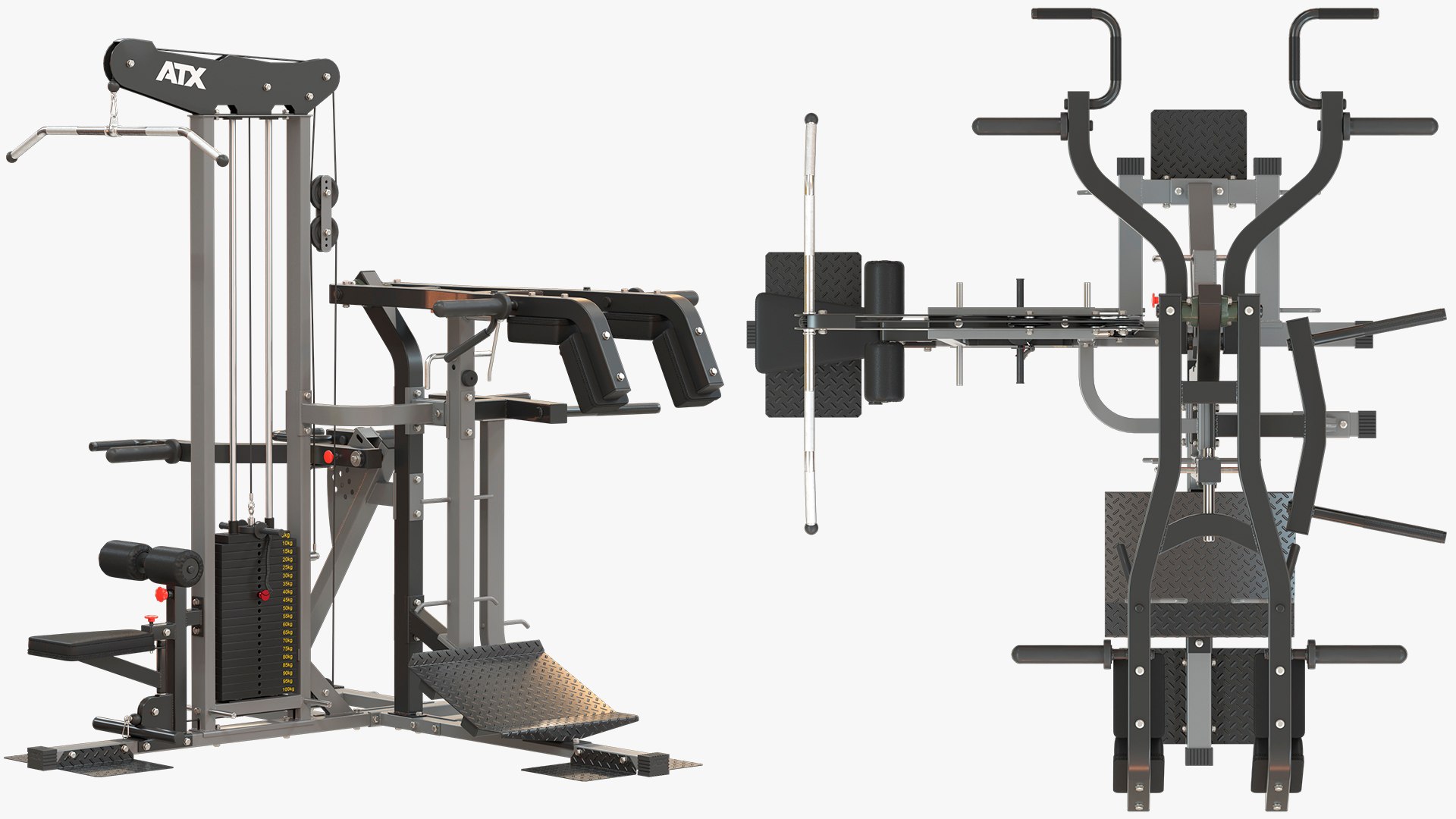 ATX Multiplex Multi Gym 3D Model - TurboSquid 2326401