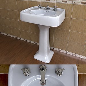 St.Thomas Creations Sink & Brasstech Faucet Set Vol 1