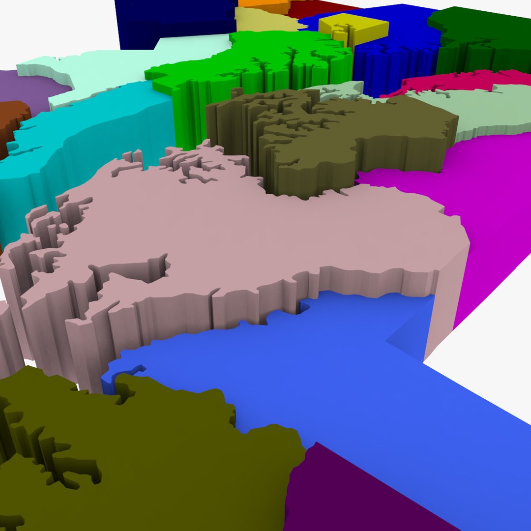 3ds Max Counties Maryland