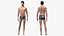 Asian Man Underwear Standing Pose