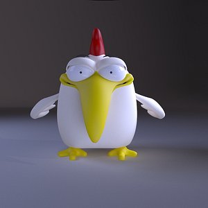 chicken cartoon 3D model