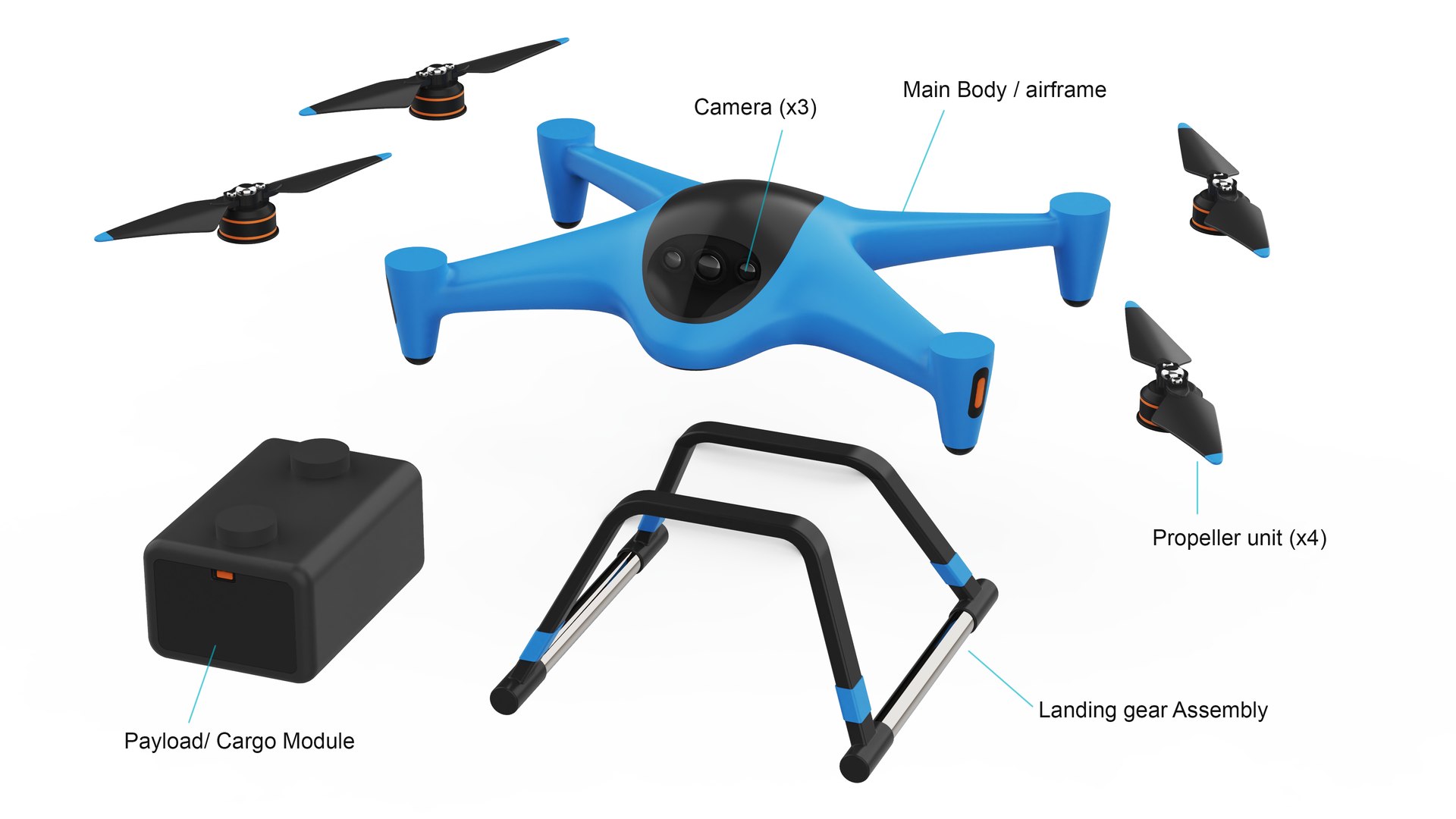Cargo Drone Concept - 3D Visualization Model 3D model https://p.turbosquid.com/ts-thumb/Ac/iLd7Kt/yG/image04mainparts/png/1792675757/1920x1080/fit_q87/8a1956a7da50e62eb36e75bf6ff0f13df8b77318/image04mainparts.jpg