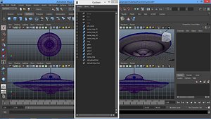 3d model aircraft saucer