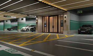Underground Parking 03 3D model