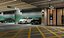 estacionamiento subterráneo nivel de parque coche vehículo multietapa edificio oscuro arquitectura ciudad piso urbano extintor manguera letrero interior