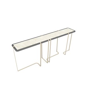modern design coffee table Low-poly model