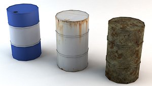 3d barrel rusty used