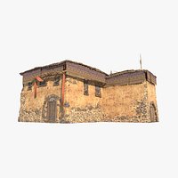 Ancient desert dwellings in Asia