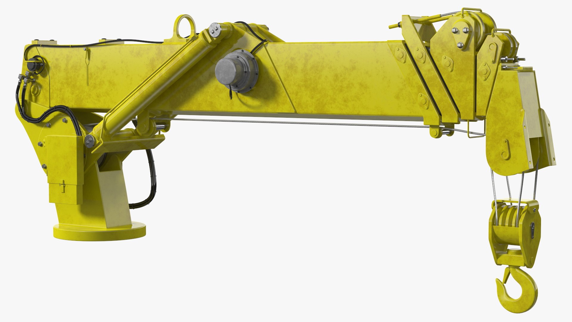 Heavy Duty Mini Crane Rigged 3D model preview