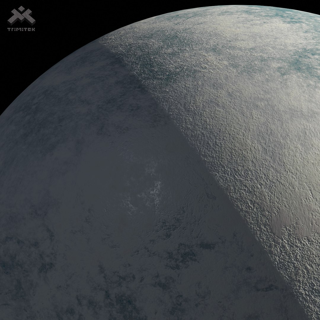 3D Model Icy Moon 02 - 8k PBR - Metal And Gloss Versions - TurboSquid ...