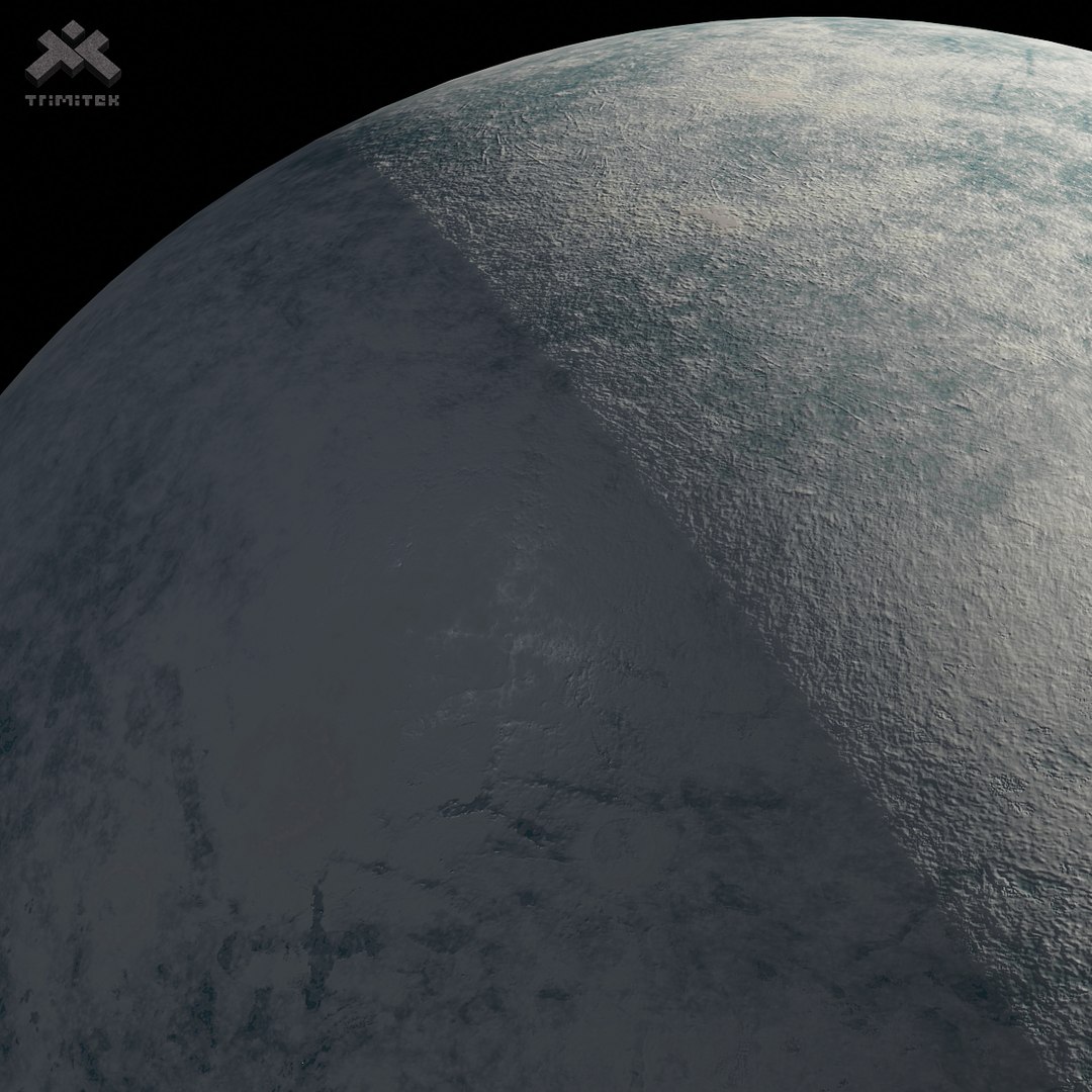 3D Model Icy Moon 02 - 8k PBR - Metal And Gloss Versions - TurboSquid ...