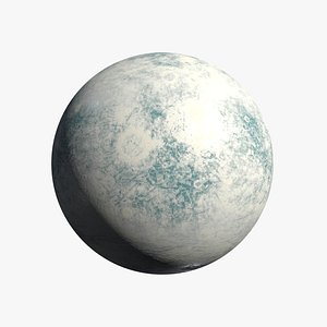 3D model Icy Moon 02 - 8k PBR - Metal and Gloss versions