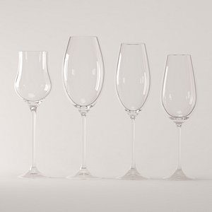 3D glass model
