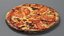 3D model Realistic Pizza 1