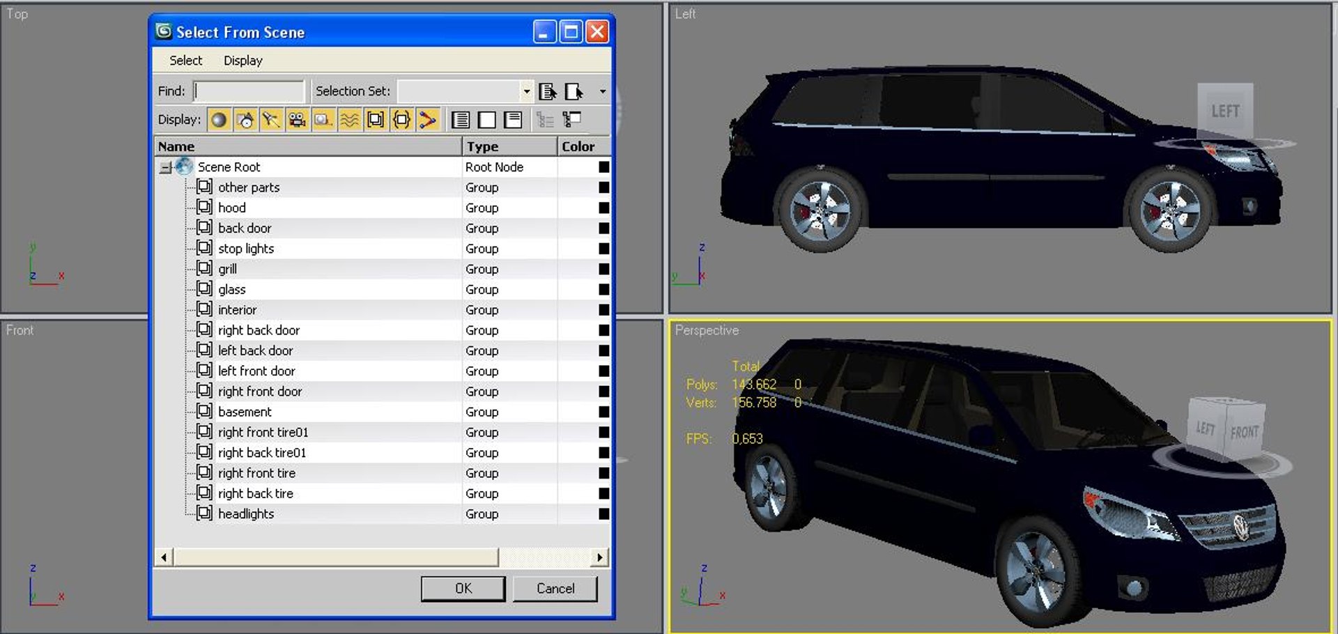 3d Volkswagen Routan Model