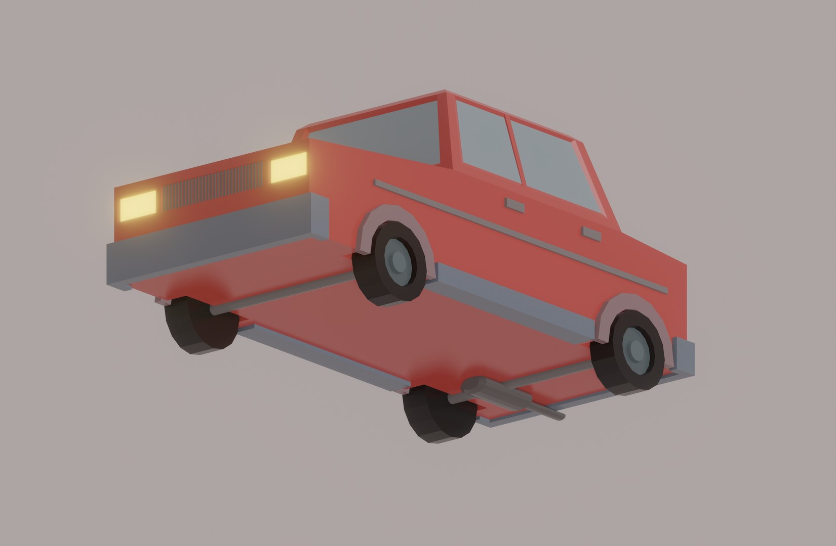 3d Low Poly Car Model Turbosquid 2198717