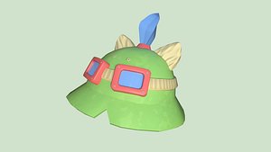 3D Teemo Helmet 03 Cartoon Camo - Character Fashion Design model