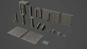 ancient ruin 3D model
