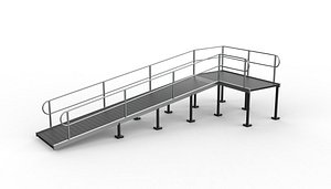 Wheelchair ramp 3 3D model