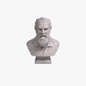 Galileo Galilei Bust Renaissance Astronomer STL File 3D Printable File 3D model