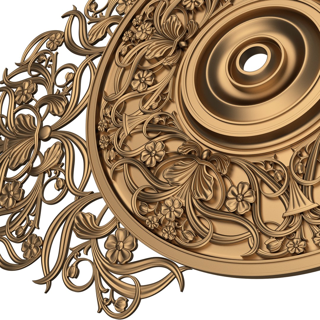 Ceiling Rosette 08 3D model - TurboSquid 2173336
