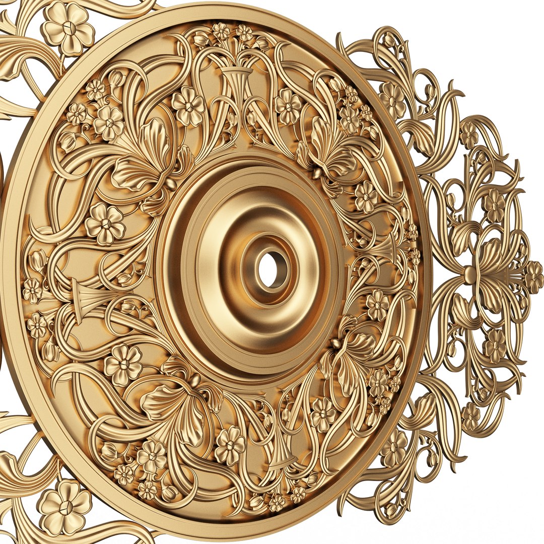 Ceiling Rosette 08 3D model - TurboSquid 2173336