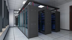 3D Computer Server Room 1