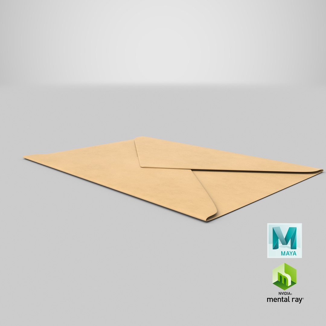 3D Model Real Mail Envelope - TurboSquid 1332583