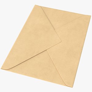 3D Yellow Mail Envelope