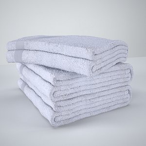 3d model towel bath bathtowels