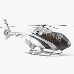 airbus h120 lightweight helicopter 3D model