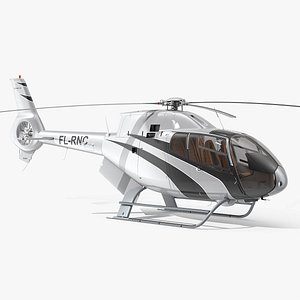 Airbus H120 Lightweight Helicopter Rigged