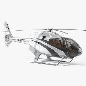 Airbus H120 Lightweight Helicopter Rigged