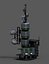 Scifi tower station esterno grattacielo sci fi scifi cyberpunk