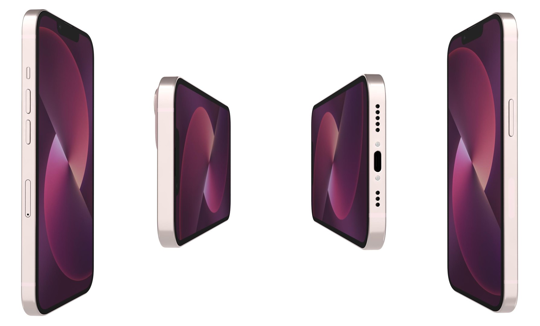 3D Apple IPhone 13 Mini Pink - TurboSquid 1796299