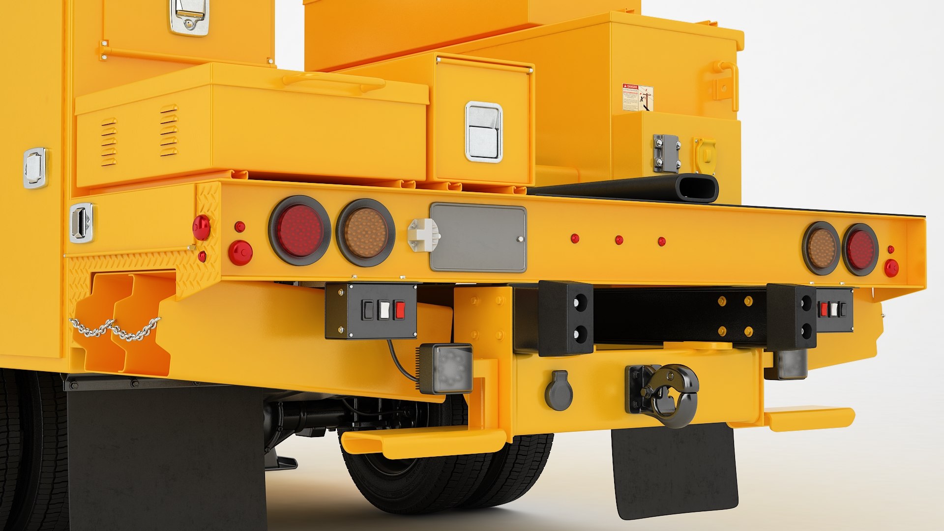3D Articulating Bucket Truck Back Part 05 - TurboSquid 2121456